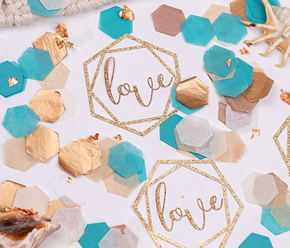 Add a festive touch to your tissue paper confetti diy
