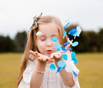 The Big Reveal Blue Tissue Confetti