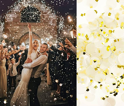 Metallic Foil Confetti Tissue Paper