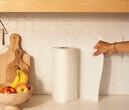Recycled kitchen tissue paper