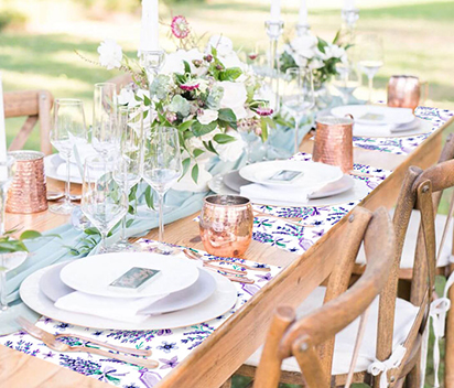 Set the table in style with confetti paper placemats