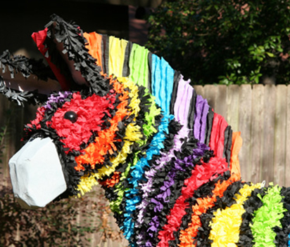 Add a Touch of Color with Crepe Paper in Stick Decorations