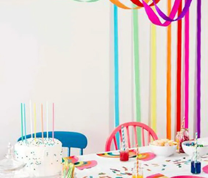 Upcycling Party Streamer Paper for Crafts and Decorations