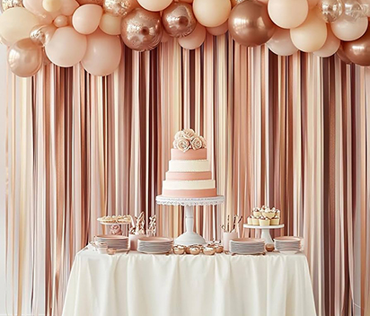 Event Marketing Ideas Featuring Metallic Crepe Paper