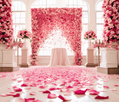 Transforming Event Spaces with Elegant Rose Petal Confetti Designs