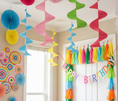 Fun and Easy Crepe Paper Design for Christening Parties